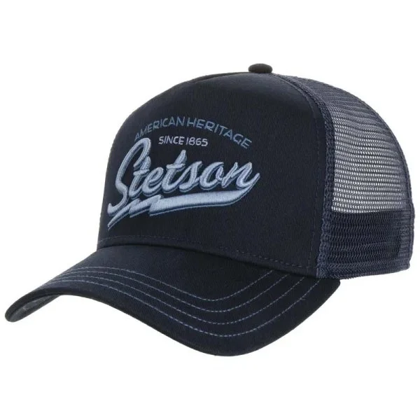 Stetson Lacivert Trucker Cap American Heritage Classic Cotton Ayarlanabilir Şapka - 1
