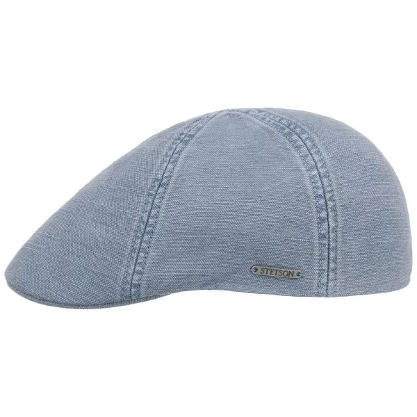 Stetson Mavi Pamuk Keten Texas Cap Uv Protection Şapka - 1