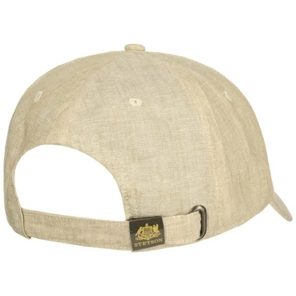Stetson Natural Rengi Keten Baseball Cap Ayarlanabilir Şapka - 4
