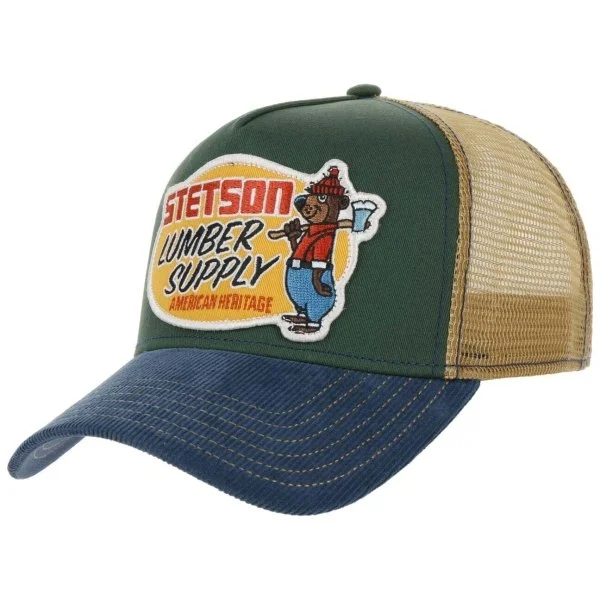 Stetson Renkli Trucker Cap Lumber Supply Cotton Ayarlanabilir Şapka - 1