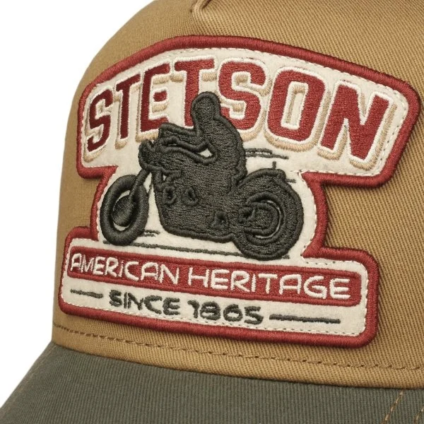 Stetson Renkli Trucker Cap Motorcycle Cotton Ayarlanabilir Şapka - 3