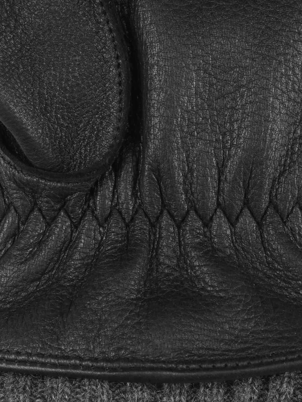 Stetson Siyah Geyik Derisi Kaşmir Eldiven - 3