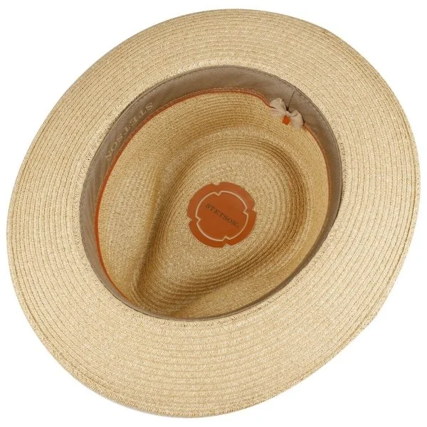 Stetson Traveller Toyo Balıksırtı Bantlı Kum Rengi Hasır Şapka - 7