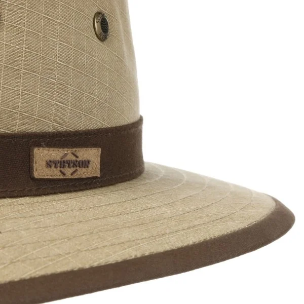 Stetson Traveller Vintage UV Korumalı Bej Cotton Şapka - 2