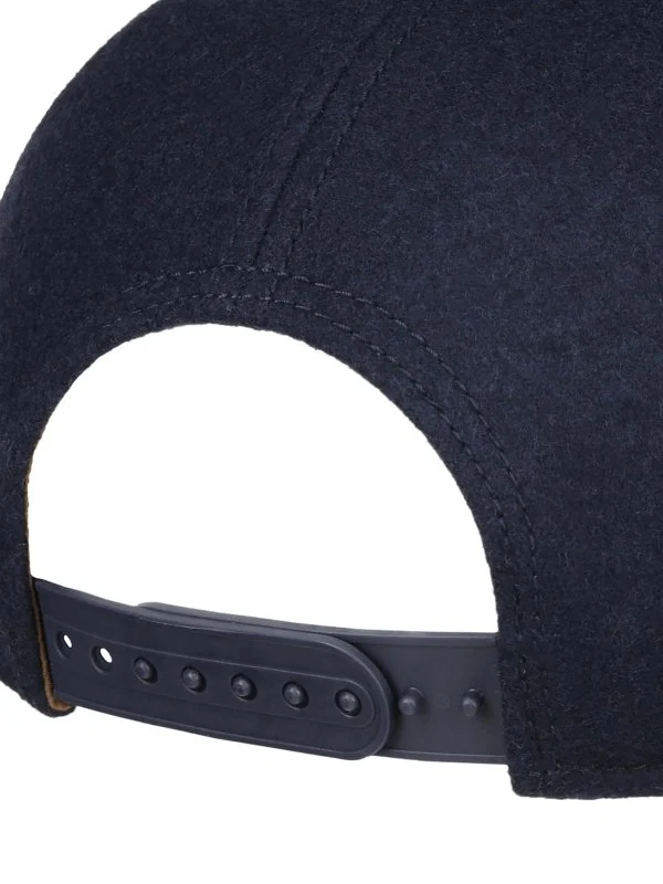 Stetson Trucker Cap Wool Check Lacivert Kareli Yün Şapka - 6