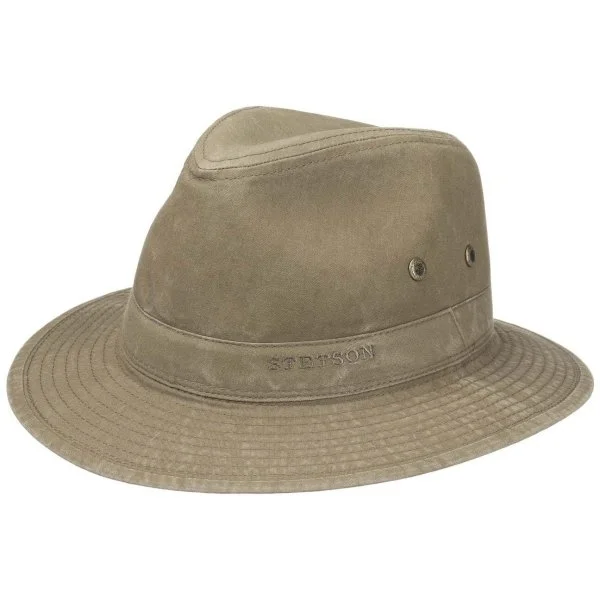 Stetson Zeytin Yeşili Traveller Delave Organic Cotton Uv Protection Şapka - 5