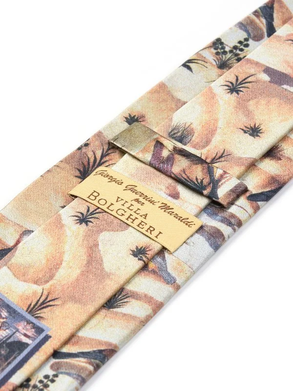 Villa Bolgheri Benozzo Gozzoli Sanat Desenli İtalyan Kravat - 2